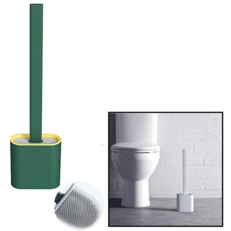 Brosse de toilette créative en silicone MTUPOC avec support mural-AquaForge