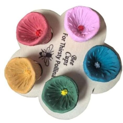 Tasses abeilles, mugs de jardin, mini-abeilles pour le jardin. (5 couleurs) A8 - AquaForge