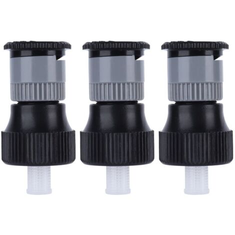 Lot de 3 buses d'arrosage rotatives à 360° à encastrer, filetage interne G1 2, réglables, pour pelouse, jardinière-AquaForge