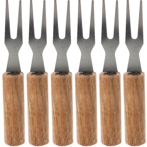 Ensemble de 6 fourchettes à épis de maïs réutilisables pour le barbecue - Ustensiles résistants à la chaleur et compatibles avec les accessoires - AquaForge