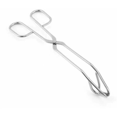 Pince de cuisine creuse résistante à la chaleur pour barbecue, accessoires en acier inoxydable, 1 unité (24 cm) - AquaForge (1/5)