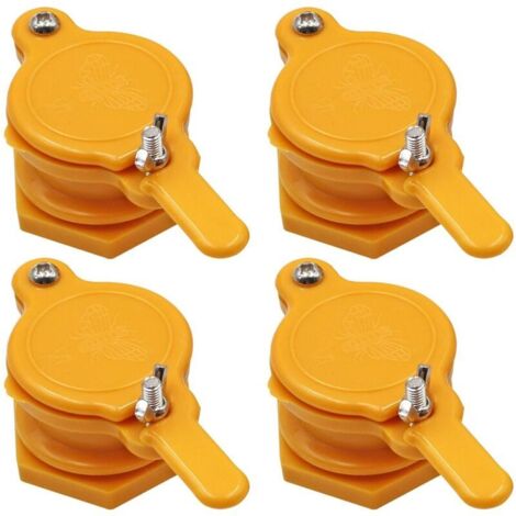 Ensemble de 4 vannes en nylon pour l'extraction du miel, tuyau de robinet à miel pour ruches, outils et équipements apicoles - AquaForge