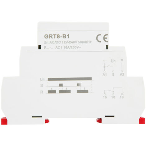 Eosnow GRT8-B1 Mini relais temporisé de mise hors tension Type de rail DIN AC/DC 12V 240V (1/5)