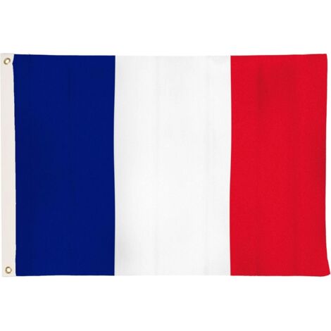 Enowelir Drapeaux de l'aricona - drapeau de la France avec 2 oeillets métalliques, résistants aux intempéries - drapeau national français 90 x 150 cm, tricolore (1/5)