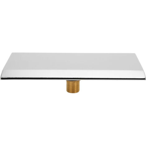 – Bec déverseur cascade G1/2 – Finition métal argentée – Installation murale – Pour baignoires, spas et piscines (1/5)