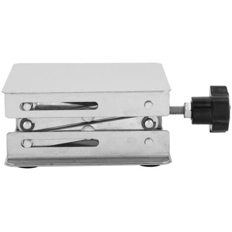 Eosnow Plate-forme élévatrice en acier inoxydable, support de levage de laboratoire, support à ciseaux 100x100mm (1/5)