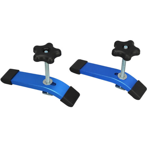 Nannigr Lot de 2 Rail - Aluminium T-Track Clamp T Track Jeu de pinces de maintien à action rapide en métal, pour outil de travail du bois T-Slot (1/5)