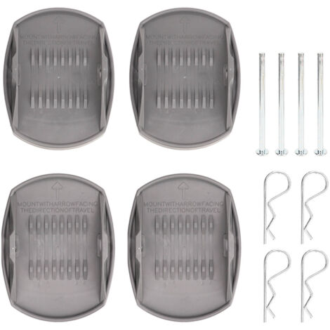 Eosnow Coussinets de levage de cric de caravane, 4 pièces, Dispersion de charge, antirouille, haute résistance, robuste, adaptateur de coussin de levage pour camping-car (1/5)