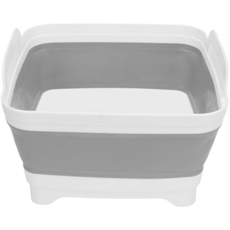 Eosnow RV pliable évier pliable vaisselle bassin vaisselle baignoire cuisine plateau de rangement avec bouchon de vidange poignée latérale (1/5)