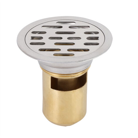 Nannigr Planchers de douche en acier inoxydable Drainage de salle de bain FEUILLE DE GULLY ROND 7,5 cm (50 tubes unique Utilisation) (1/5)