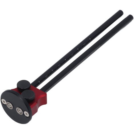 Nannigr Gauge de marquage du bois en aluminium en alliage métrique métrique à double tête sèche de scriber