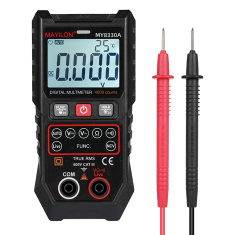 Nannigr Multimètre numérique MAYILON MY8330A 4000 points NCV True RMS (1/5)
