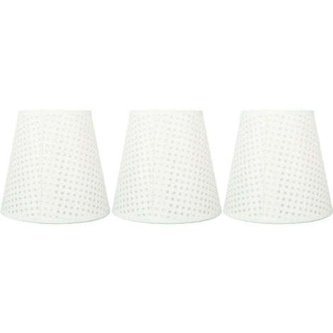 GARRYFIZH Lot de 3 abat-jour en tissu E14, style moderne et minimaliste, pour lampe de chevet ou lustre. (1/5)