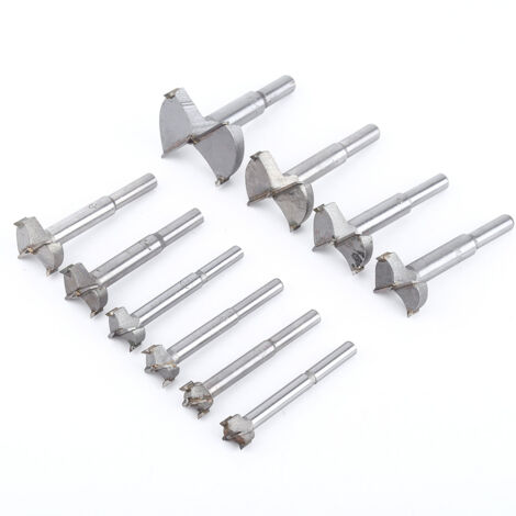 Nannigr - 10pcs (Ø14-50 mm) Carbure cémenté Meche Bois, Foret Bois Mèche pour Faire Des Trous à Fond Plat Propres Dans Le Bois, Le Contreplaqué, Le Plaque de Plâtre (1/5)