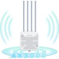 Repeteur WiFi Exterieur Puissant avec Antenne WiFi Longue Portée - Amplificateur WiFi 6 Wavlink AX3000 Mesh- Outdoor Poe Répéteur WiFi Extérieur- Idéal pour Les Grands Espaces éloignés