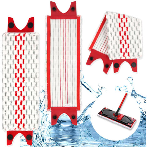 2 PCS pour Vileda UltraMax Balai Serpillière Recharge Kit,Recharge Lavable et Réutilisable pour Nettoyage des Sols,OUYLAF (1/5)