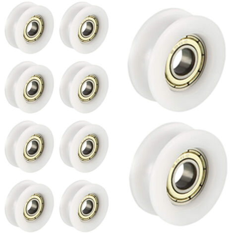 10 PCS OU Nylon en Plastique intégré 608 roulements Billes de Gorge 6 30 10mm Poulie de Guidage (1/3)