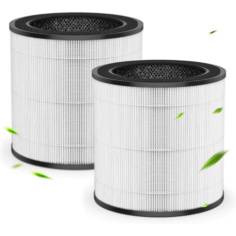 2 Pièce Filtre de Rechange FY0194/30, FY0293/30, Compatibles avec Filtre de Remplacement Philips pour Purificateur d'Air Série 800 AC0830/10, AC0820/10, AC0819/10 et AC0951/13, H13 True HEPA Charbon (1/5)