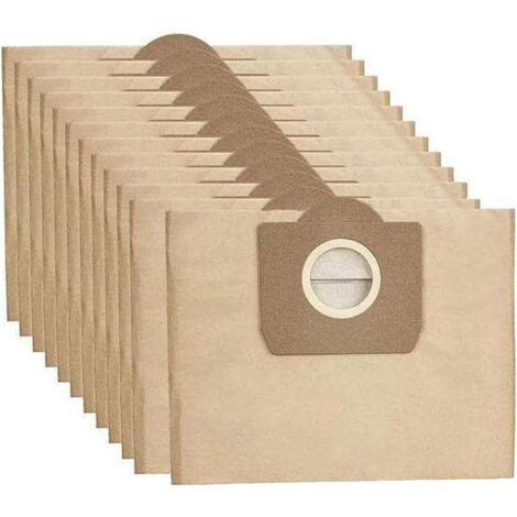 15 Sacs droits Aspirateur pour Karcher WD3, WD 3 Premium, WD3200, WD3500P, A2204, A2534, SE4001,Accessoire pour Kärcher 6.959-130.0 (1/5)