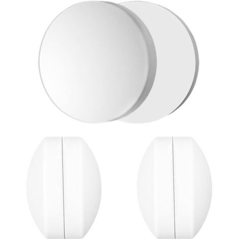 6 Pièces pour Rideau De Douche Poids Ronds pour Rideau De Bain Poids Magnétiques Rideau De Douche avec Revêtement Silicone Aimants Poids Inférieurs Drapeaux Nappes Blanc (1/5)