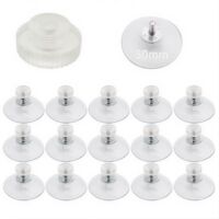 Diamètre 50 mm plastique avec 15 pcs ventouses fenêtre ventouse verre ventouse tampon filetage M5 écrous en plastique transparent pour fenêtre mur porte verre