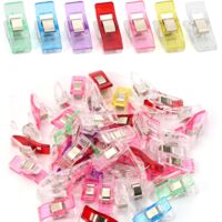 Lot de 80 Pinces à Coudre, Pince Couture Clip Multifonctionnelles, Pinces de Bricolage pour la Couture, la Fixation de Tissu (Couleurs Assorties)