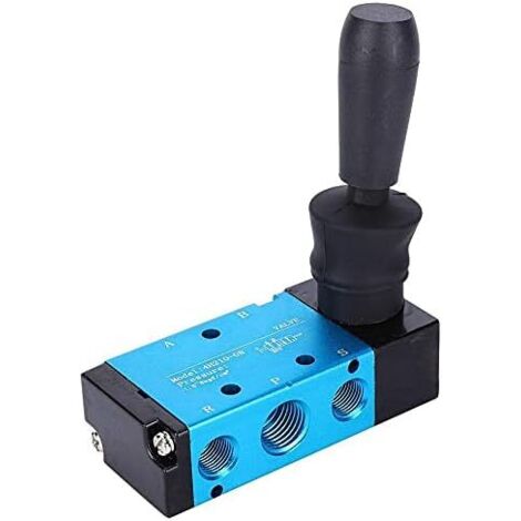5 Way 2 Position Hand Lever 1/4 PT Pneumatic Solenoid Valve (1/5)