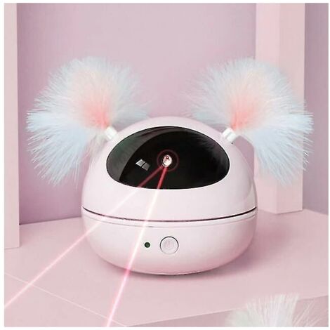 Jouet laser pour chat Pointeur laser automatique Chats rotatifs Jouets électroniques (rose), Ensoleillé (1/5)