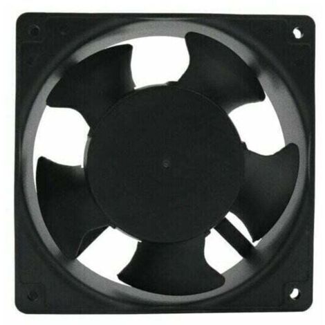 Ventilateur axial cheminée 120x120x38mm - Pales métal silencieux et - Universel insérable - Évacuation fumée efficace - Propriétaires de cheminées