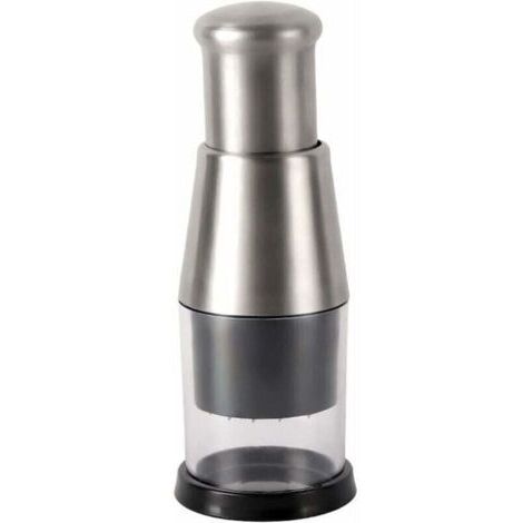 Hachoir à ail pressé, hachoir à oignons en acier inoxydable multifonction pour hacher l'ail, le gingembre et les oignons (1/4)
