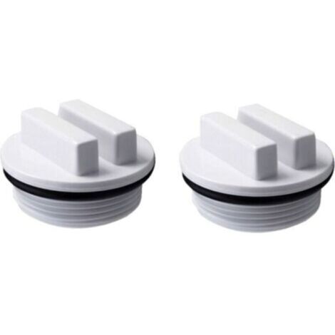 Bouchon d'hivernage et filtre de piscine SP1022C avec joint torique pour l'hivernage des piscines pendant la saison hivernale et pour la plupart des filtres de piscine Pentair (lot de 2) (1/4)