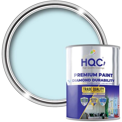HQC Blackboard & Chalkboard Paint - Easy Clean, Writable & Erasable Surface - Light Blue - 1L