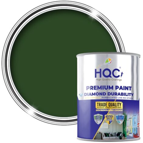 HQC Kitchen & Bathroom Paint - Mould Resistant, Washable & Durable - Racing Green - 2.5L