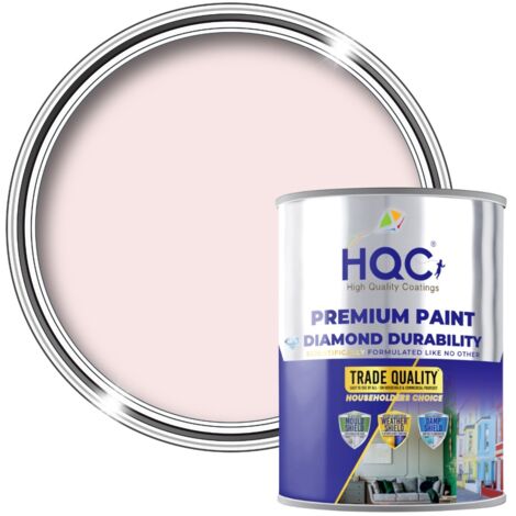 HQC Garden Paint - Best Weatherproof For All Outdoor Wood & Furniture - Baby Pink - 1L