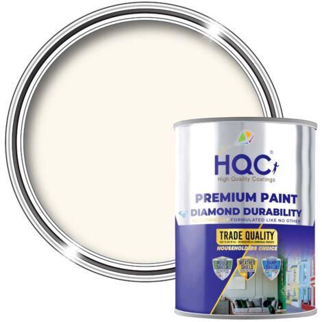 HQC Blackboard & Chalkboard Paint - Easy Clean, Writable & Erasable Surface - Ivory - 5L