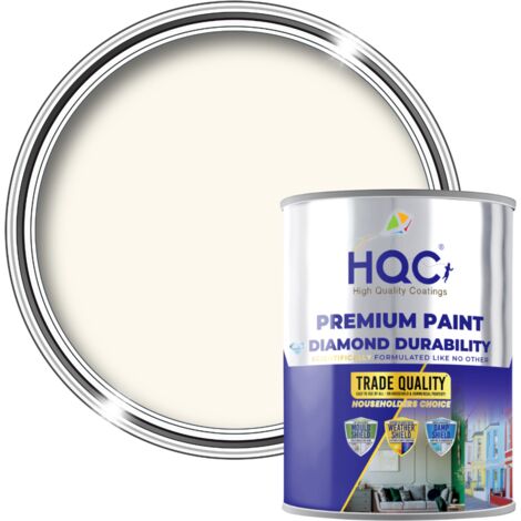 HQC Anti Damp Paint - Damp Proof for Interior Walls & Ceilings - Ivory - 5L