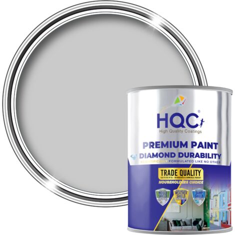 HQC Anti Damp Paint - Damp Proof for Interior Walls & Ceilings - Dove Grey - 2.5L