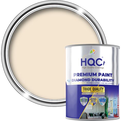 HQC Anti Damp Paint - Damp Proof for Interior Walls & Ceilings - Magnolia - 5L