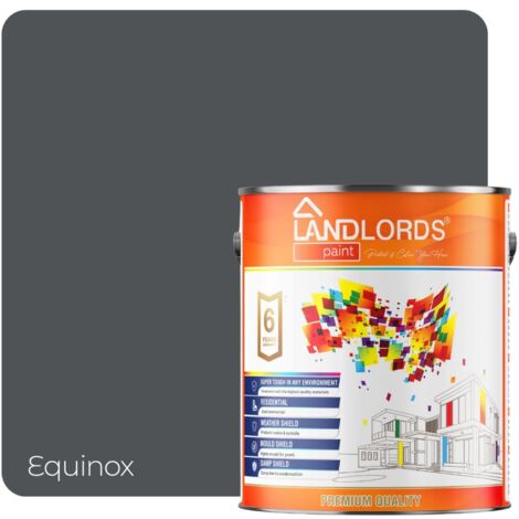 Landlords Paint - Masonry Paint - Best Weatherproof Exterior Wall Protection - Equinox - 1L