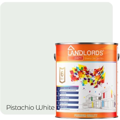 Landlords Paint - Shed & Fence Paint - Best Durable Outdoor Wood Protection - Pistachio White - 1L