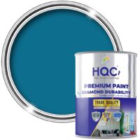 HQC Masonry Touch Up Paint - Repairs & Covers Brick, Concrete, Pebbledash & Plaster - Marina Blue - 1L