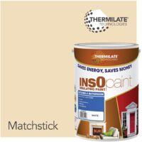 InsOpaint Kitchen & Bathroom Paint - Best Anti-Mould Protection, Insulating Walls & Ceilings - Matchstick - 5L