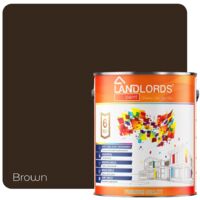 Landlords Paint - Garden & Wood Paint - Best Weatherproof ALL Interior & Exterior Wood Protection - Brown - 20L (Pack of 4 x 5L)