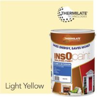 InsOpaint Kitchen & Bathroom Paint - Best Anti-Mould Protection, Insulating Walls & Ceilings - Light Yellow - 5L
