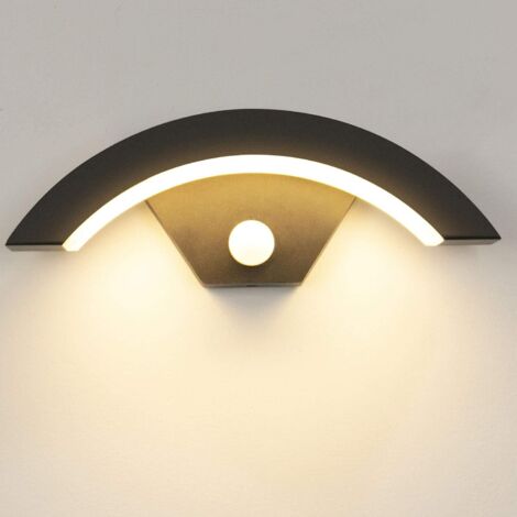 Applique murale d'extérieur 15W avec détecteur de mouvement LED 3000K Blanc chaud Applique murale d'extérieur en aluminium pour jardin/salle de bain/porche/garage - RWLumière et éclairage / Éclairage (1/5)