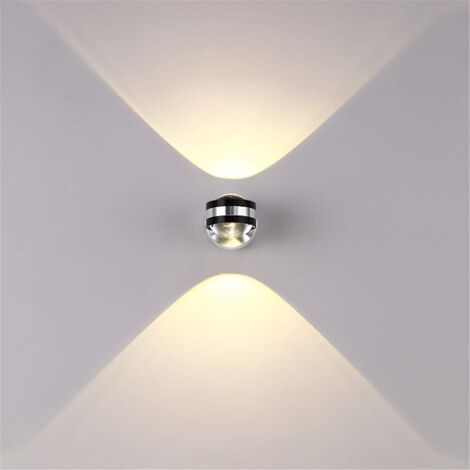 Applique Murale Intérieure LED 6W Lampe Décorative Moderne Créatif Original Éclairage Design Lumières Aluminium pour Chambre Maison Couloir Salon Blanc Chaud [Classe énergétique A++] - RWEclairage Ecl (1/5)