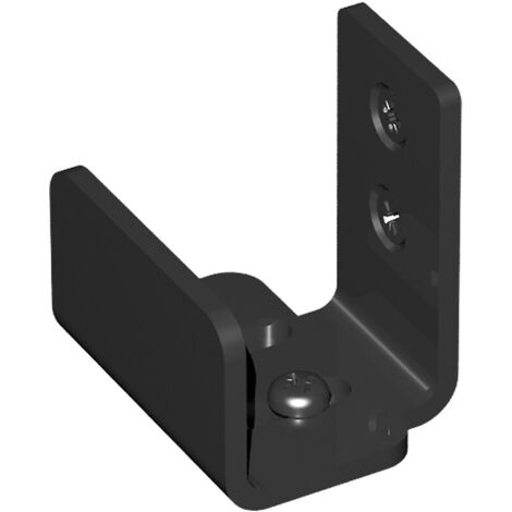 Slid'Up By Mantion – Guide bas métallique noir type Barn Door – Accessoire de porte coulissante – Compatible SLID'UP 240 – Garantie 5 ans