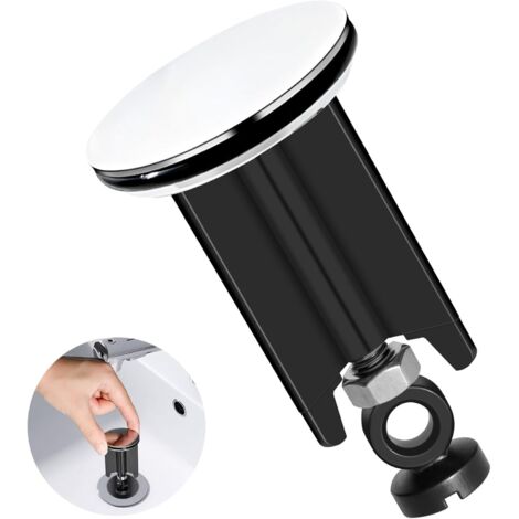 Cuisine, 40mm de Remplacement pour Bonde de Lavabo de Salle de Bain, Bonde Douche de Vidange Réglable en Hauteur, pour Cuisine, Salle, Baignoire, en Laiton et Caoutchouc, Ferreux(2pcs) (1/5)