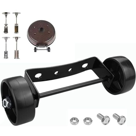 Kit de roue de chauffage universel pour terrasse,Facile à déplacer/installer,Chauffage de terrasse à gaz universel,Roue mobile de rechange,Pièces de chauffage d'extérieur,Parasol chauffant à gaz (1/5)