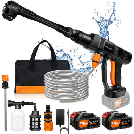 APEX Nettoyeur haute pression sans fil 3000W 180Bar Jet Wash Floor Cleaner 2 Battery